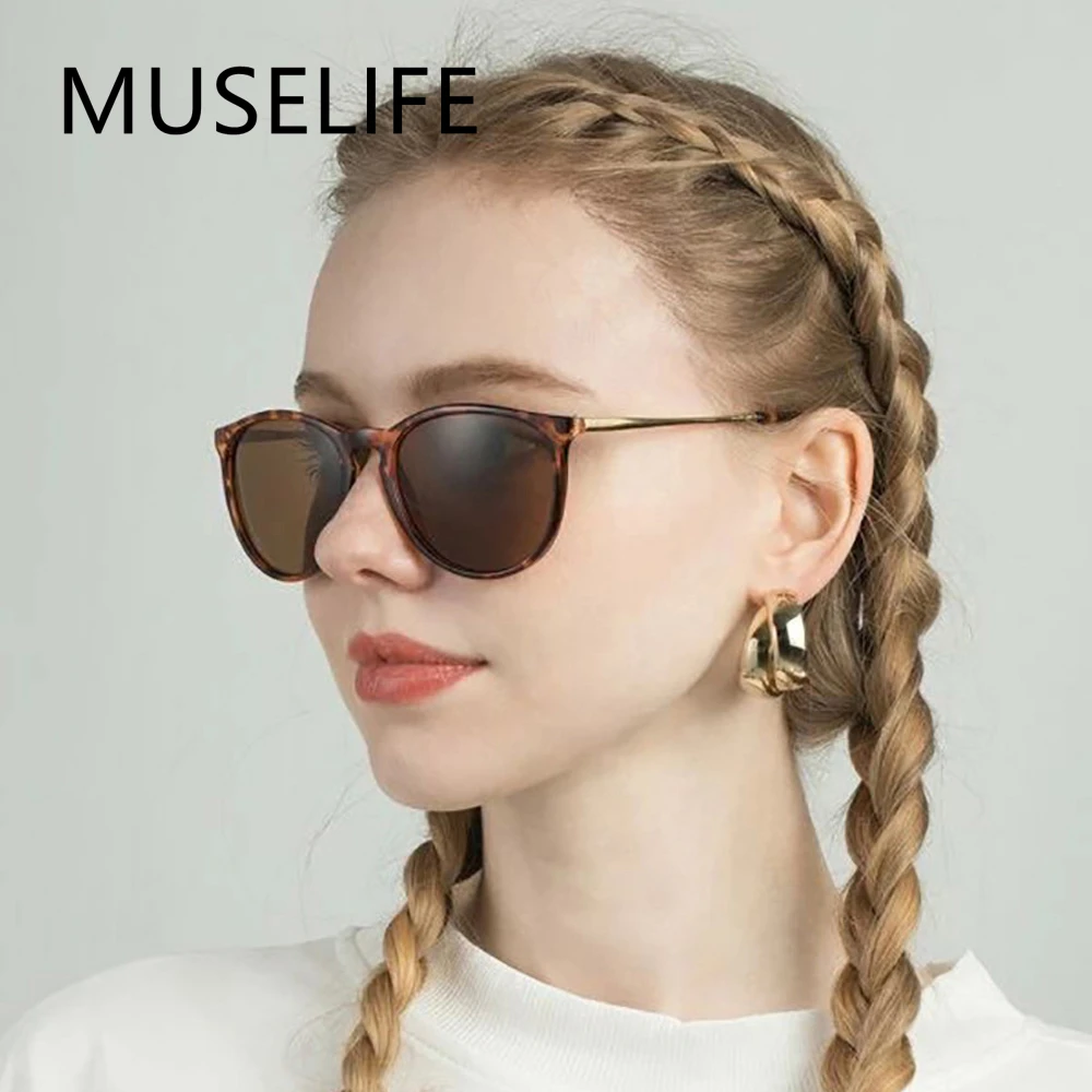 ray ban sunglasses women MUSELIFE Fashions 2022 Oval Small Sunglasses Clear Classic UV400 Sun Glasses Trends Female Transparent Shades For Women big sunglasses for women