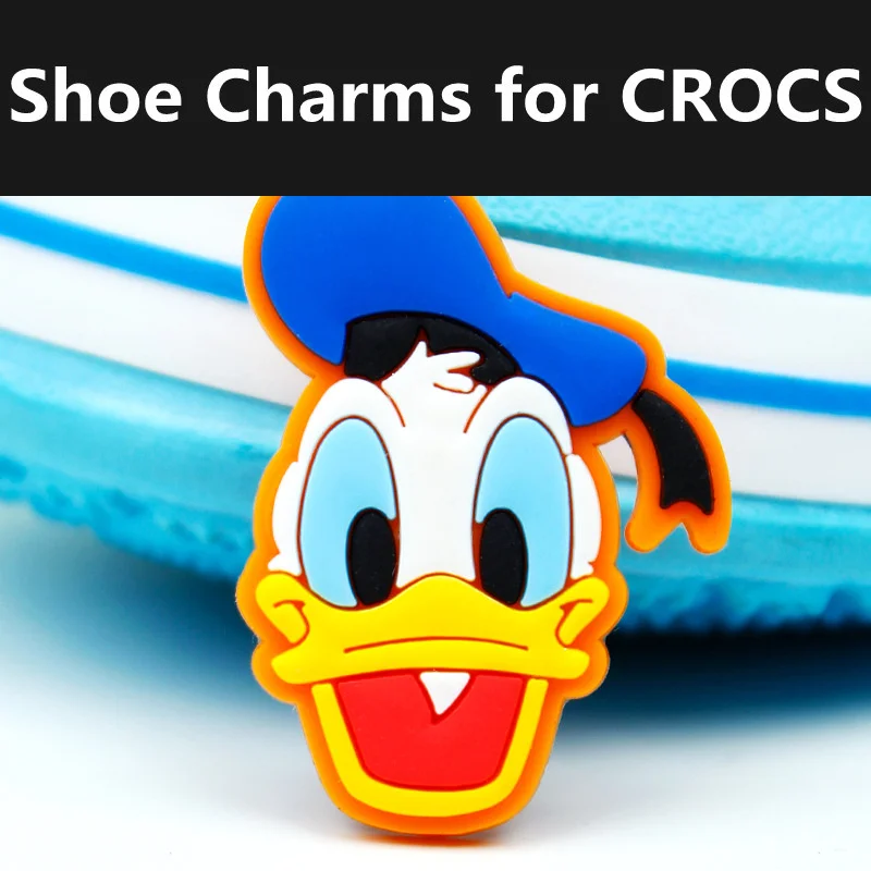 Disney Cartoon Animal Croc Charms Accessories Mickey Mouse PVC Shoe Decoration Elegance for Women Boys Friends Kids Gifts Badges