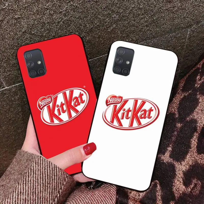 Набор теней kat шоколад kitkat чехол для телефона Samsung Galaxy A21S A01 A11 A31 A81 A10 A20E A30 A40 A50 A70 A80