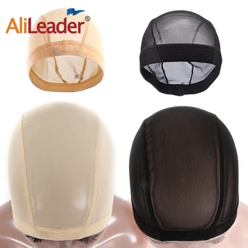 

Alileader 5Pcs Mesh Dome Cap Hotsale Stretch Mesh Dome Wig Cap Stretchable Elastic Wig Hairnet Easier Wigs Sew In Hairnets