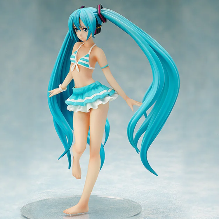 

Hatsune Miku Garage Kit Miku Swimwear Ver Patrol Tone Pretty Girl Anime Peripheral Garage Kit Model Ornaments
