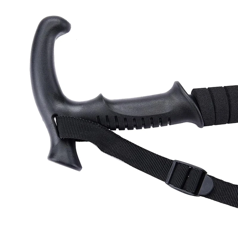 Ультра-светильник трость для пеших прогулок алюминиевый сплав Телескопический треккинг полюс альпеншток THJ99