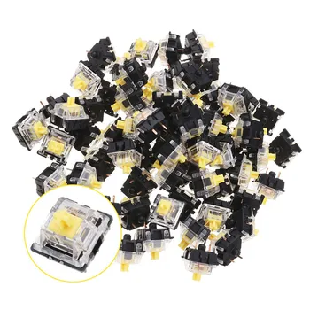 

INSMA 70PCS Yellow Pack Gateron Linear Switch Keyboard Switch 3Pin KS-8 Series for Mechanical Gaming Keyboard
