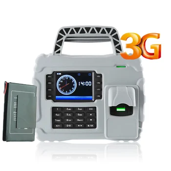 

ZK S922 IP65 Waterproof Dust Proof 3G TCP/IP Fingerprint Employee Time Attendance System With Built-in 7600mAh Backup Battery