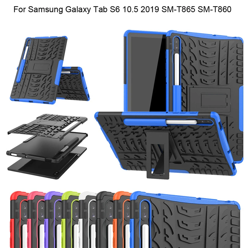 Прочный Гибридный чехол-подставка для Samsung Galaxy Tab S6 10 5 2019 дюйма Φ T860 T865