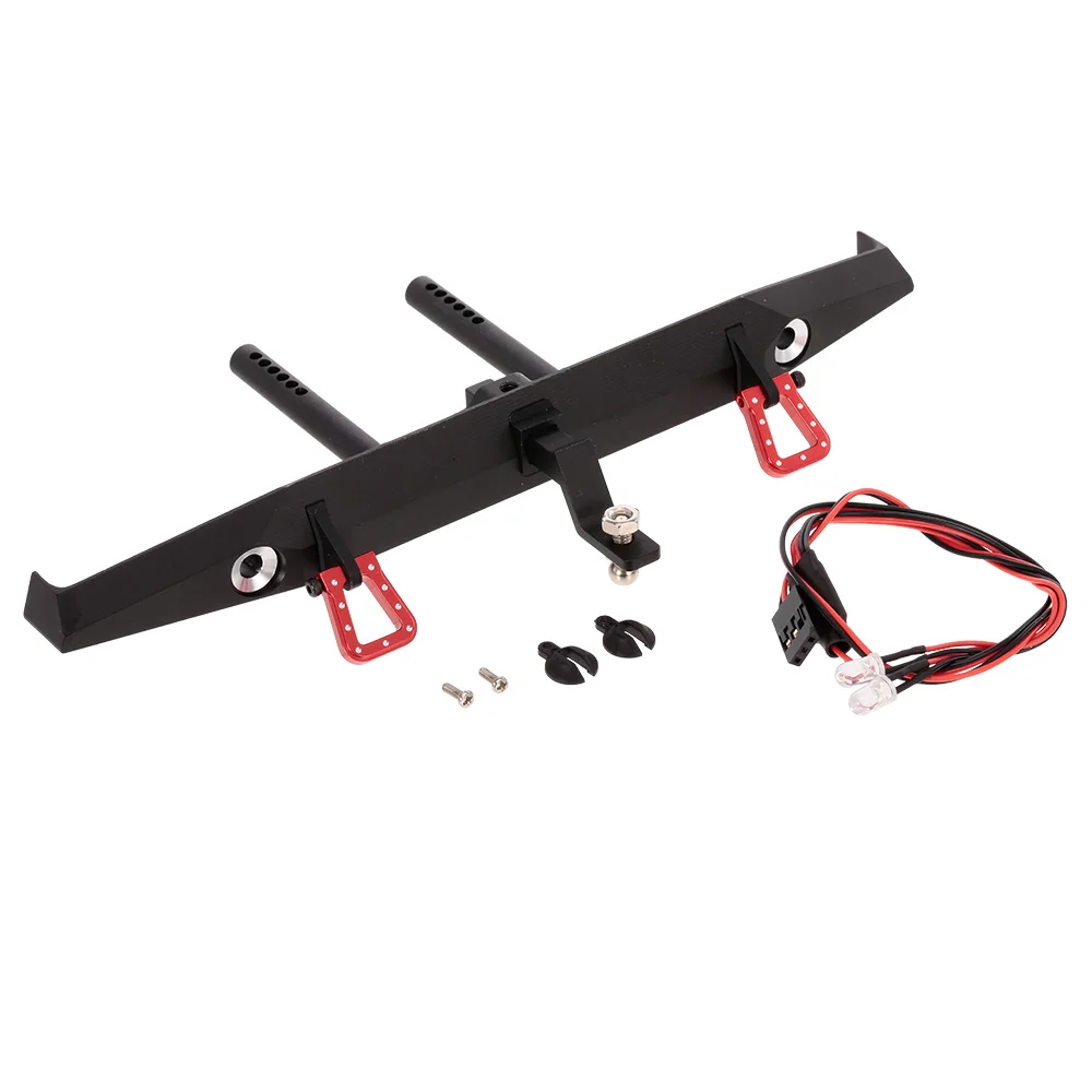 

Metal Back Bumper Bull Bar with LED Lights Lamp for TRAXXAS TRX-4 RC Car Off-road Rock Crawler SUV Truck Parts