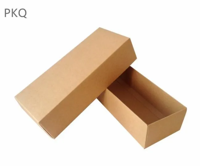 10 шт. прямоугольная бумажная коробка черный красный белый коробка из крафт-картона Упаковка носки трусики коробка для хранения