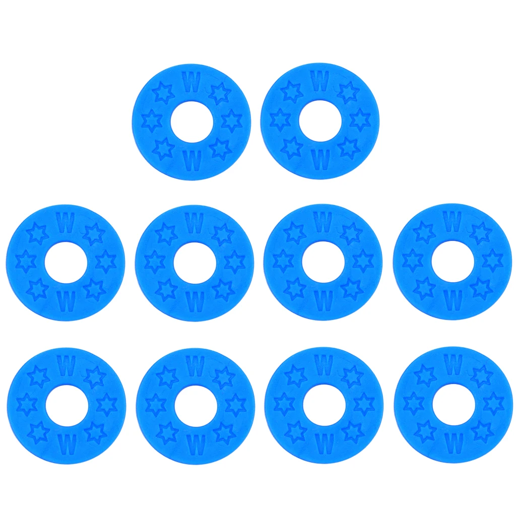 10pcs Guitar Strap Block Rubber Lock Washer Gasket Cushion for Guitar Parts