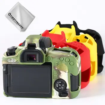 

Rubber Silicon Protective Case Body Cover Soft camera bag for Canon EOS 77D DSLR Protector Frame Skin case