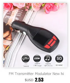 Автомобильный музыкальный mp3-плеер, fm-передатчик, модулятор, двойной usb, зарядка, SD MMC, пульт дистанционного управления, автомобильный стиль, последние стили