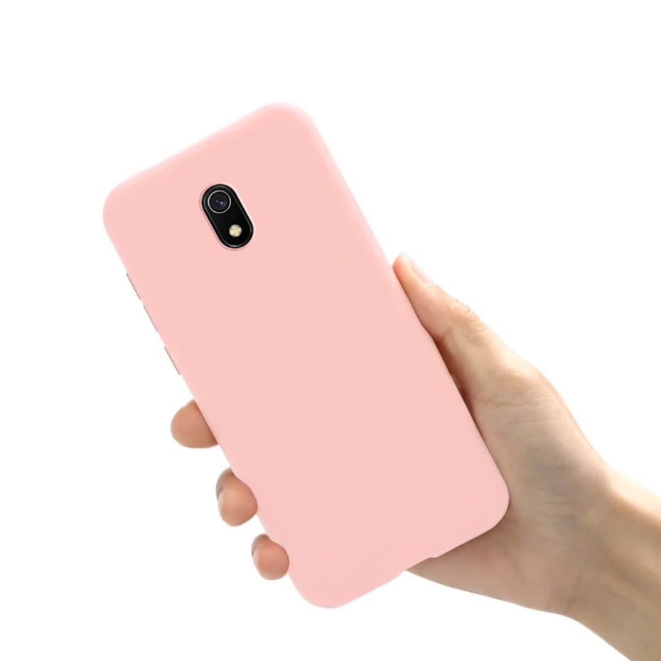 Чехол для Redmi 8A для Xiaomi Redmi 8A 8 A A8, чехол для телефона из ТПУ, Матовая силиконовая крышка для xiomi Redmi 8A Redmi 8, чехол-бампер - Цвет: Light Pink