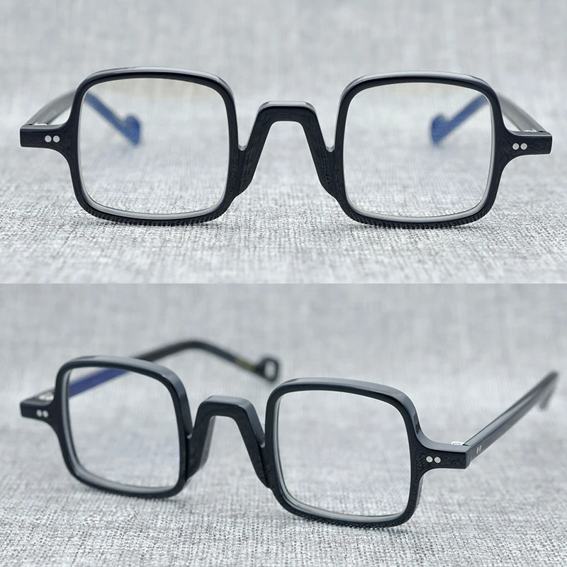 

Unique niche personality frameHandmade Acetate Glasses Men Women Vintage Square Eyeglasses Frame Opictal Frames Clear Eyewear
