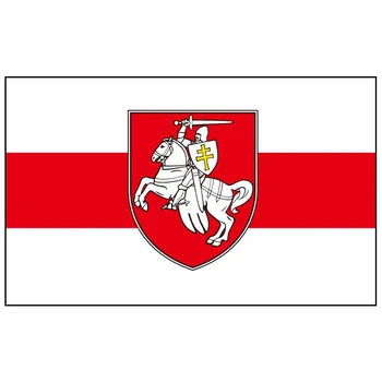 

Free Shipping xvggdg flag 3x5ft Belarus White Knight Pagonya Flag 60x90cm Banner