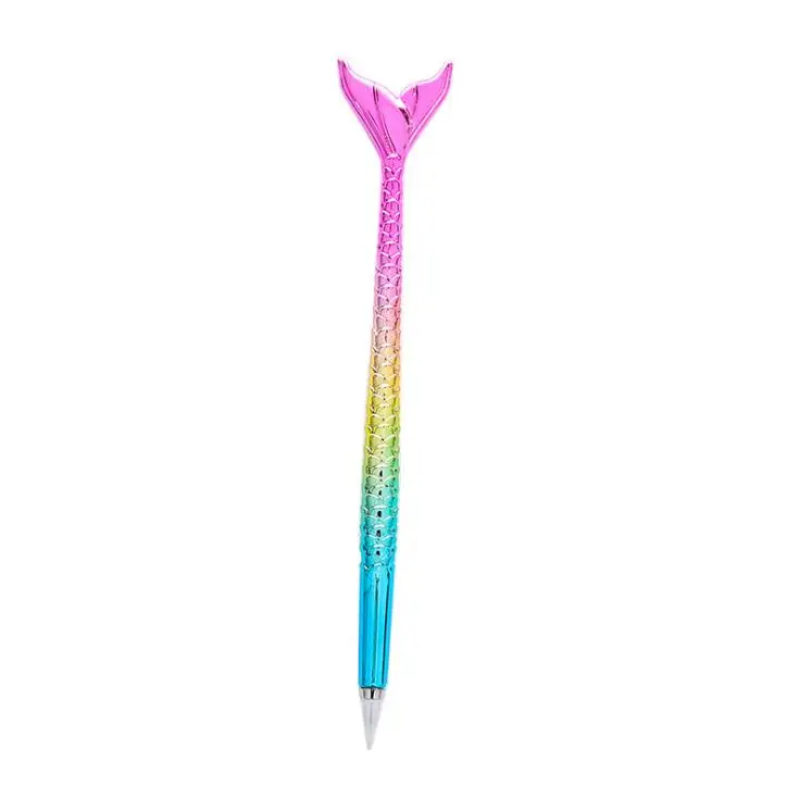 New 1PC Kawaii Rainbow Fish Animal Ballpoint Pen Signature Ball Point Pen Escolar School Office Stationery Kids Gift