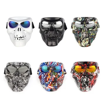 

Outdoor Eyewear Windproof Motocross Glasses Skull Ski Snowmobile Goggles Skiing Mask Halloween Snowboard Glasses Sunglasses Snow