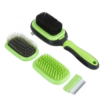 

5 in 1 Pet Massage Air Cushion Flocking Hair Removal Open Knot Comb Grooming Brush Cleaning Supplies
