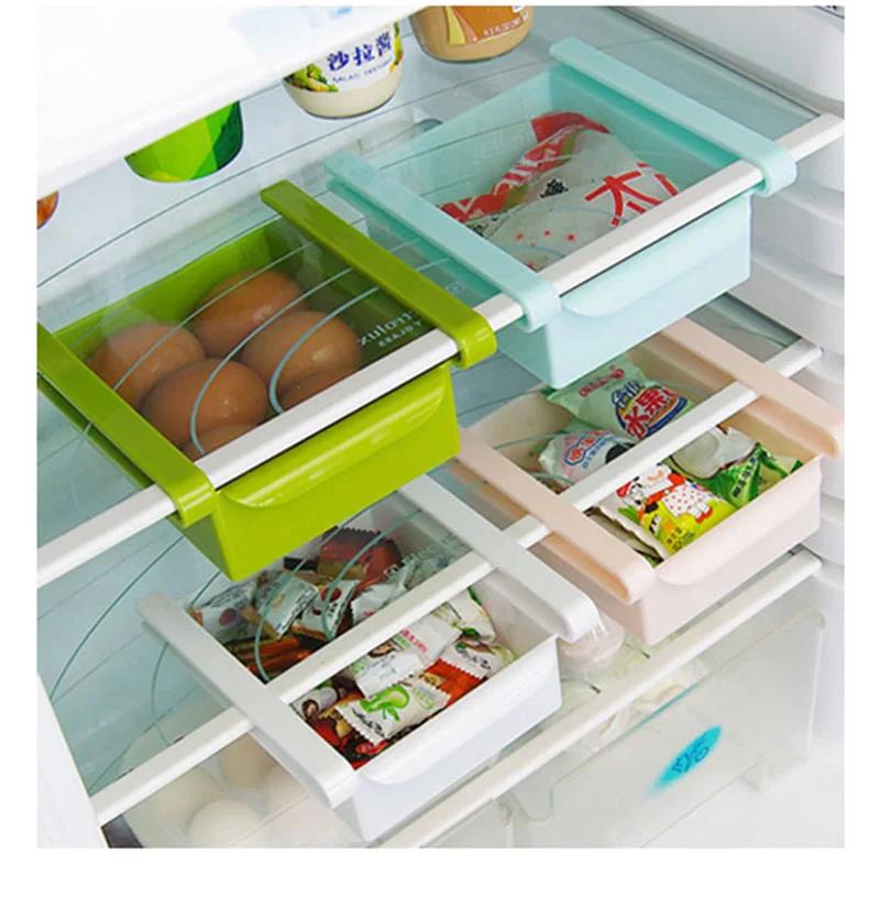 Креативный кухонный отсек для хранения, разделительный слой для холодильника, органайзер для еды, пластиковый ящик для хранения, морозильная камера, ящик для хранения, стеллаж