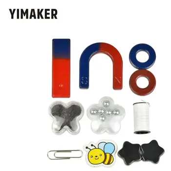 

YIMAKER 1Set Ferrite Magnet For Education Science Experiment Students Teaching Magnets Horseshoe Ring U-shaped