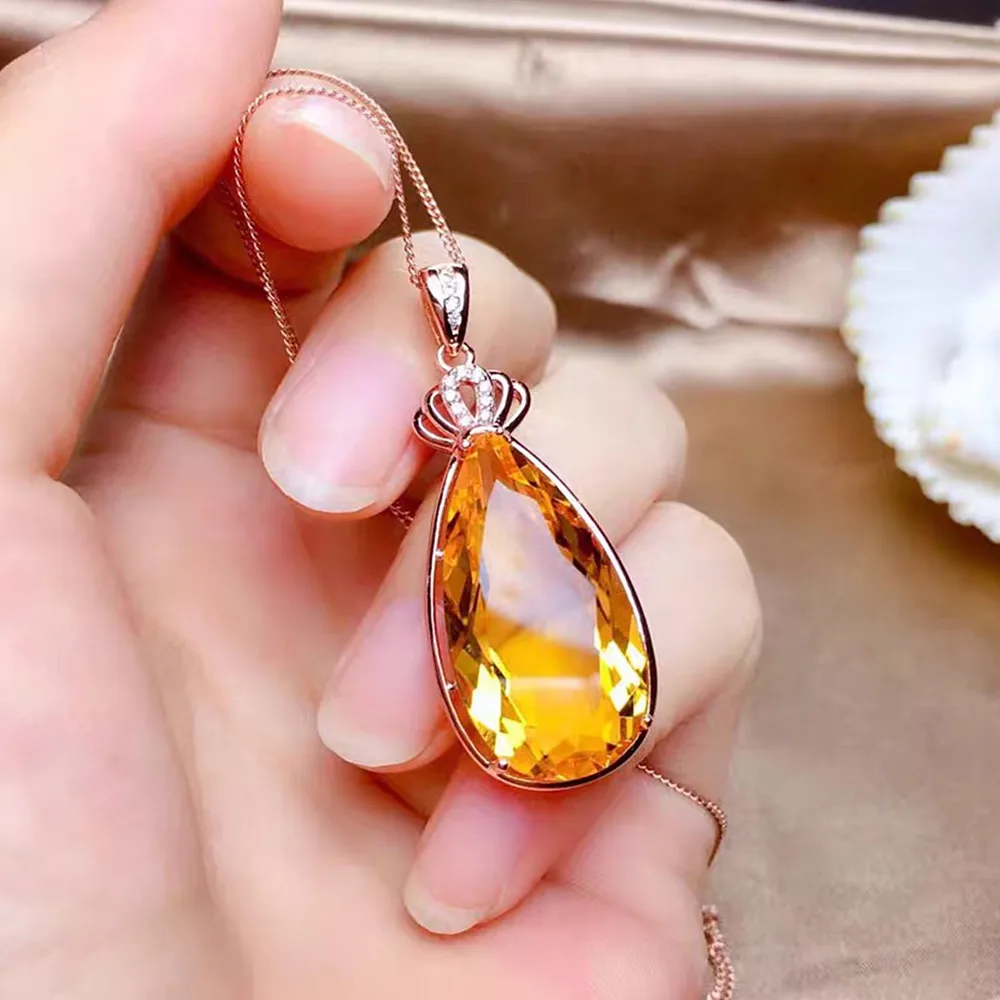 Diamond encrusted super mini Power Crystal necklace – MCKENZIE LIAUTAUD