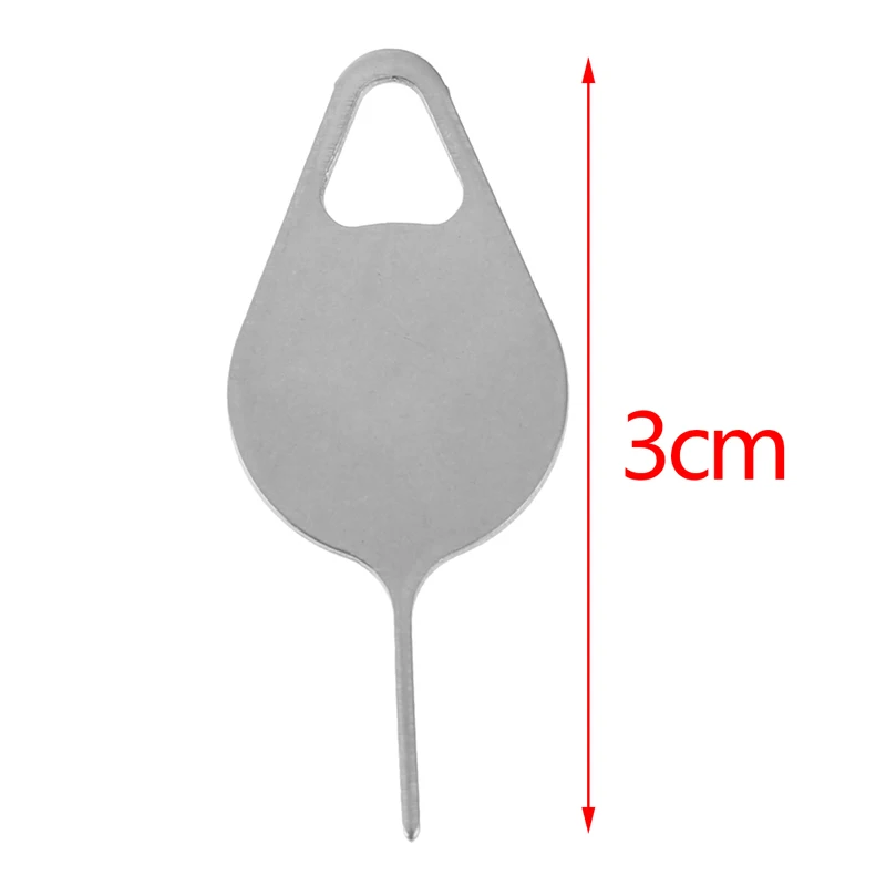 3pcs Sim Card Tray Removal Eject Pin Stainless Steel Needle for All Smart Phones for iPhone iPad Universal Key Tool