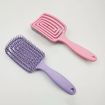 

Hair Large Curved Comb Octopus Brush Massage Comb Hollow Mosquito Coil Smooth Lightweight Easily Carrying Hair Care Styling Tool