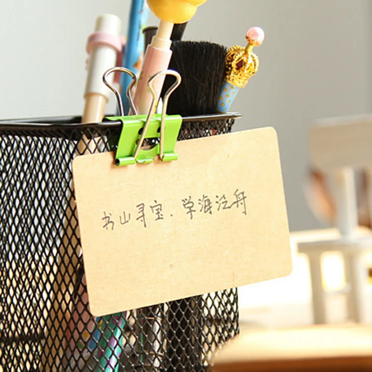 100pcs Blank Kraft paper Business Cards Word Card Message Card DIY Gift Card