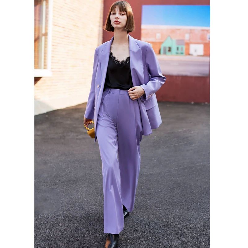 wide leg suit pants