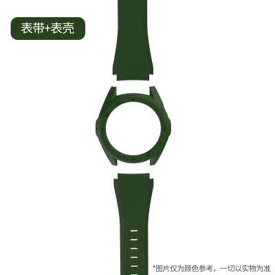 Силиконовый ремешок для часов с тонкой рамкой корпуса для huawei Watch GT Замена наручных полос Полные Защитные чехлы