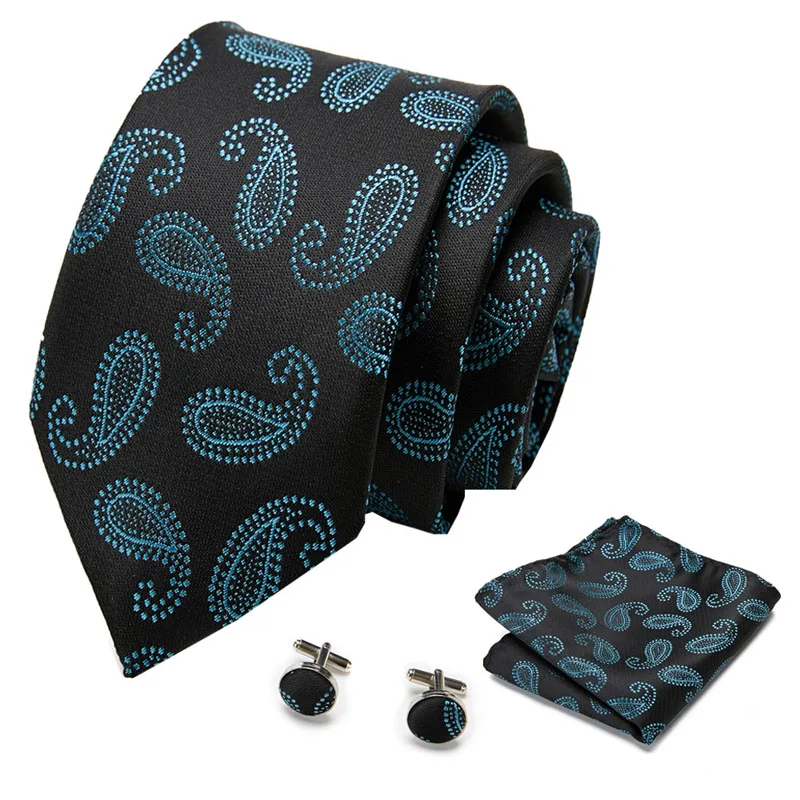 

Dot Ties for Men Business Formal Neck Tie Handky &Cufflinks 2019 Brand Designer Fashion Luxury Red Silk Tie