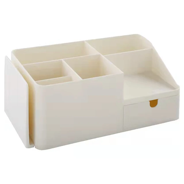 Abs Asztali Tároló Doboz Íróasztal Szervező Smink Toll Kozmetikumok Élelmiszerek Irodai Ellátás Könyvek.