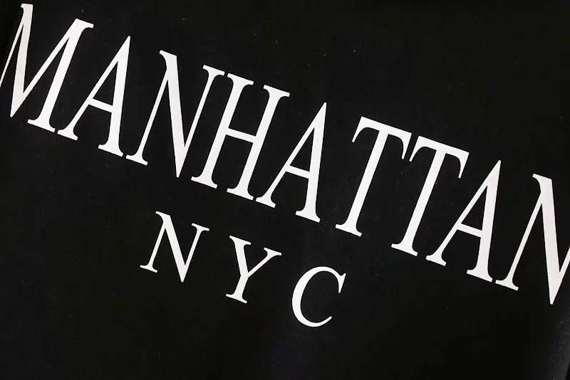 Зимние толстовки женские BTS high street Manhattan и Brooklyn cities с принтом с капюшоном Женский свитшот, пуловер Топы