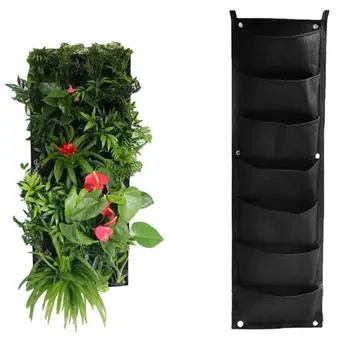 

Multi-compartment Potted Plants Nurture Creative Wall-mounted Grow Bags Foldable Aeration Breathable Firm Durable Home