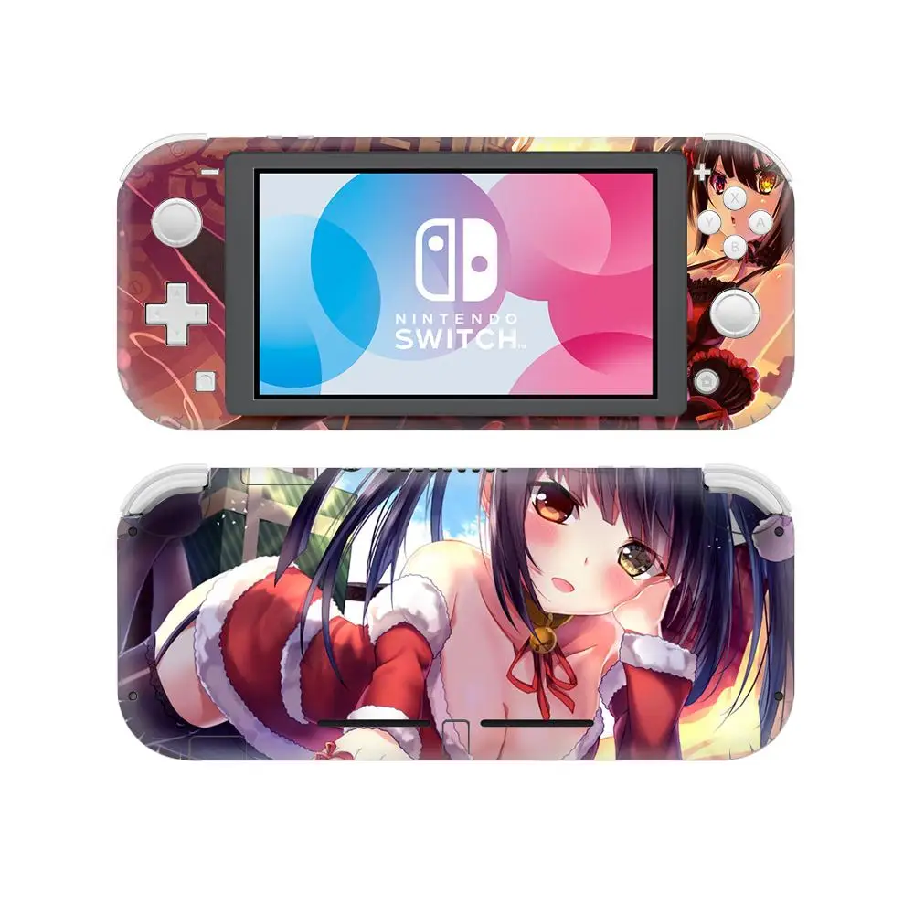 Аниме милая девушка Tokisaki Kurumi наклейка nintendo Switch наклейка для кожи для nintendo Switch Lite rend Switch Lite наклейка для кожи