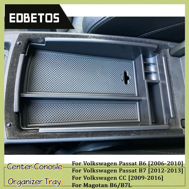 Pour Volkswagen Passat B6 / B7 accoudoir boîte de rangement conteneur pour  Volkswagen CC accoudoir boîte pour Magotan B6 / B7L accessoires - AliExpress