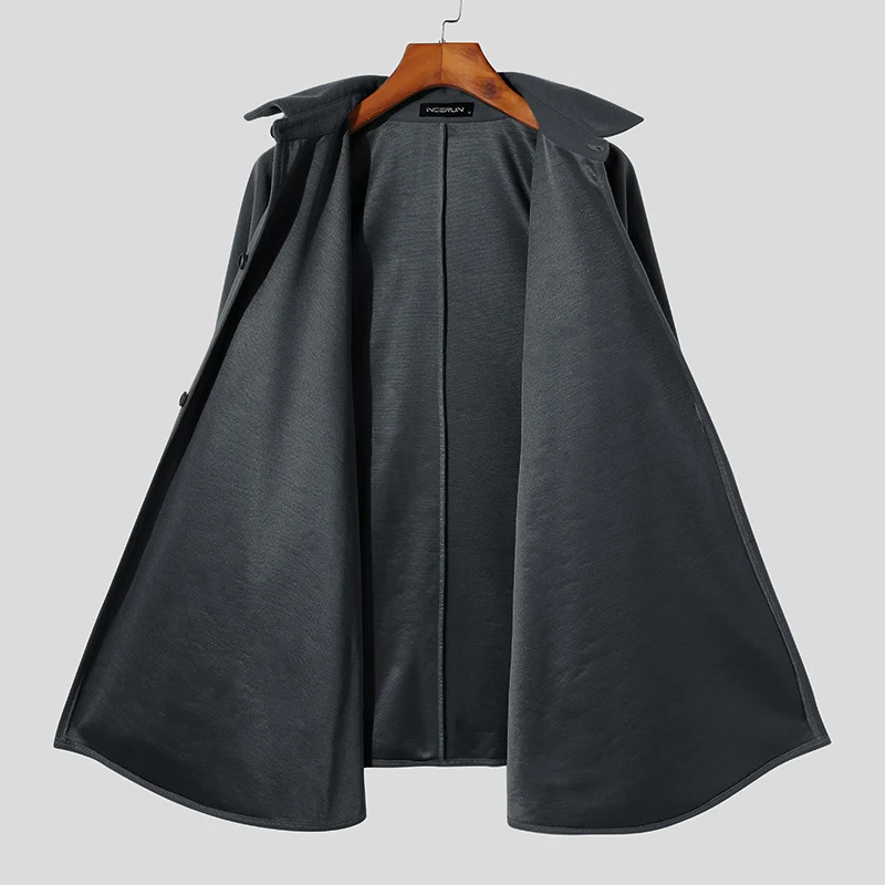 INCERUN Fashionable Ponchos New Men's Autumn Winter Casual Sleeveless Cloak Male Loose Comfortable Buttons Cape Coat S-5XL 2021