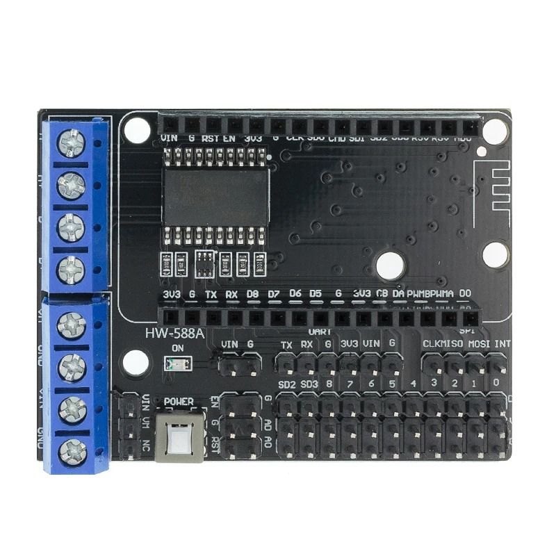 NodeMCU щит для платы двигателя L293D телефона от ESP8266 esp 12E kit diy rc toy wifi smart car remote