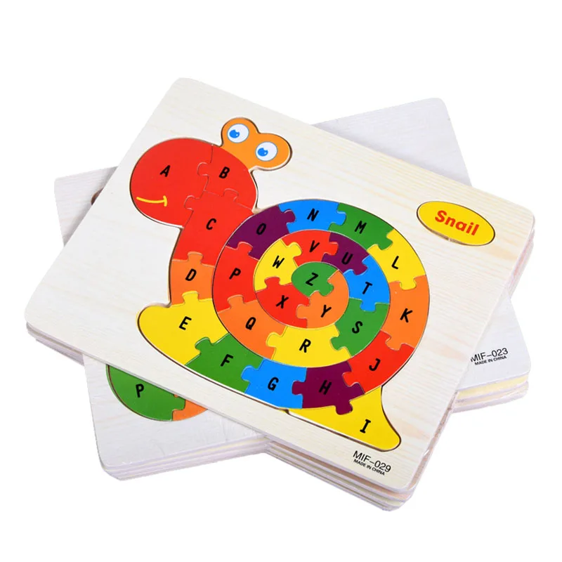 Kids Wooden Jigsaw Puzzle Toy Children Baby Educational Game Toy S3
