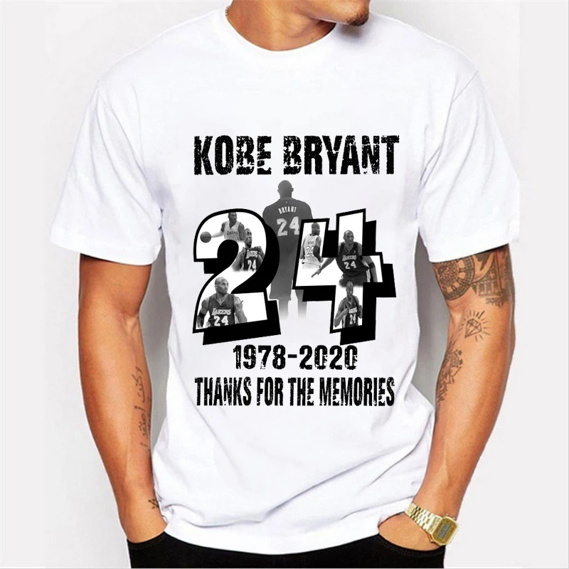 2020 Kobe Bryant черная футболка Mamba летняя хлопковая с короткими рукавами и круглым