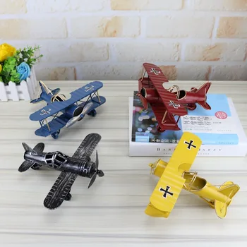 

Large New Creative Home Study Office Retro Handmade Iron Airplane Model Fashion Decoration Crafts