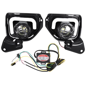 

Car Fog Lamp Drl Daytime Running Light for Toyota Hiace 2014-2018 with Turn Signal