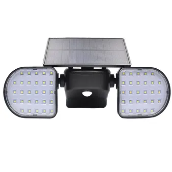 

Solar Light Outdoor Waterproof 360-Degree Rotatable Motion Sensor Solar Lamp Security Light with Dual Head Spotlights