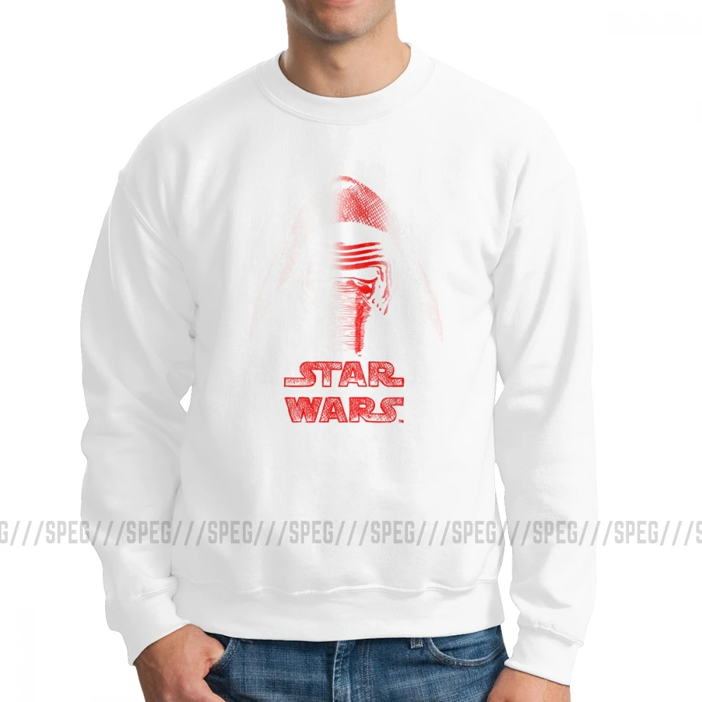 Звездные войны Emanation Of Kylo Ren, мужской пуловер, хлопок, толстовки для отдыха, одежда с круглым вырезом, обычные толстовки - Цвет: Белый