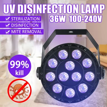 

36W LED UV Light Sterilization Lamp For Home Ultraviolet Sterilizer Germicidal Disinfect Lights Mite Purifying Sterilizer