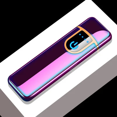 Мини умный электронный сенсорный экран USB крутая Зажигалка интеллектуальная креативная электрическая забавная Зарядка для сигар ветрозащитная сигарная ручка - Цвет: 717-Mixed colour