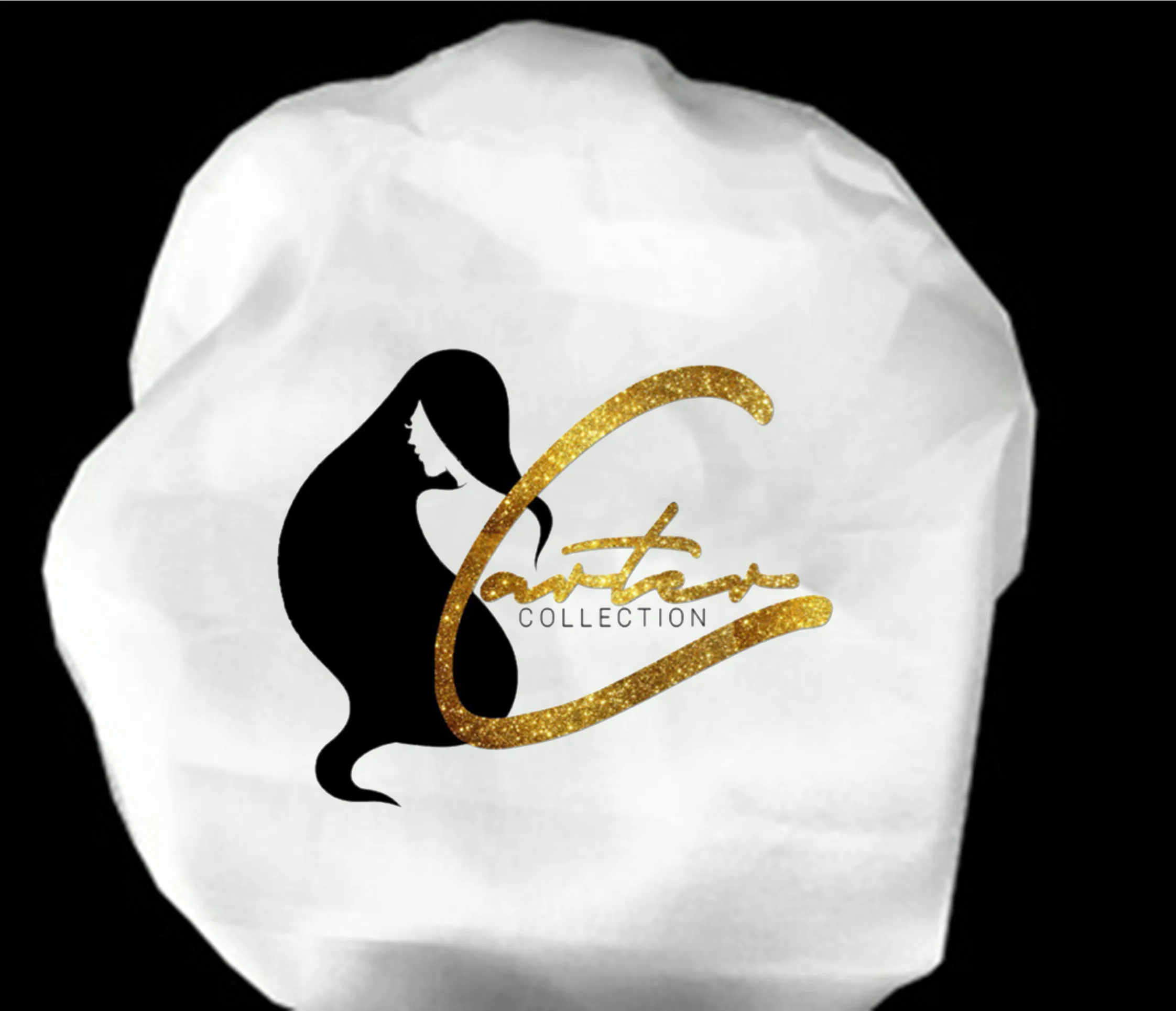 

Custom Printing Brand Logo White Satin Bonnets Caring Extention Wig Hairs Sleep Cap Bath Caps Adult Size