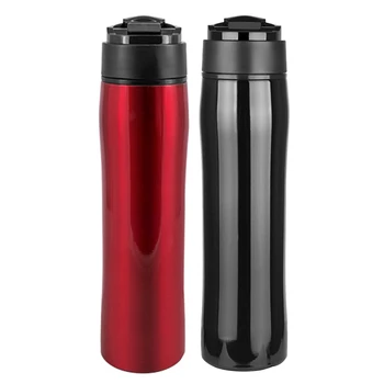 

Original Portable French Press Coffee Maker Vacuum Insulated Travel Mug Premium Stainless Steel Hot And Cold Brew Great For Comm