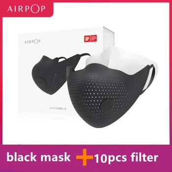 

AirPOP Air Wear PM0.3 / pm2.5 Breathable Face Mask With 10pcs Filter Adjustable Ear Hanging Comfortable Face Masks Anti