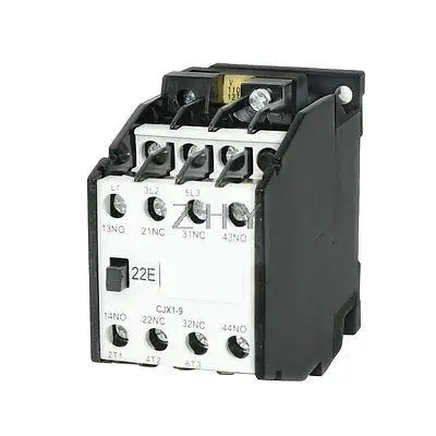 

CJX1-9 AC Contactor 110V 50Hz Coil 9A 3-Phase 3-Pole 2NO + 2NC