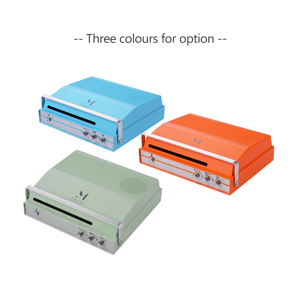 

Portable Slot-in Record Retro Player 33/45RPM Portable Audio Gramophone Turntable Disc Vinyl Audio RCA R/L