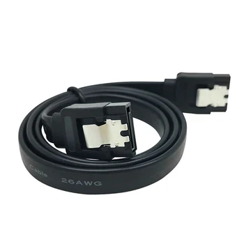 

5PCS Serial SATA 3 RAID Data HDD Hard Drive Disk Signal Cable Black Straight High Speed SATA Data Cable 3.0 6Gb/s 26AWG